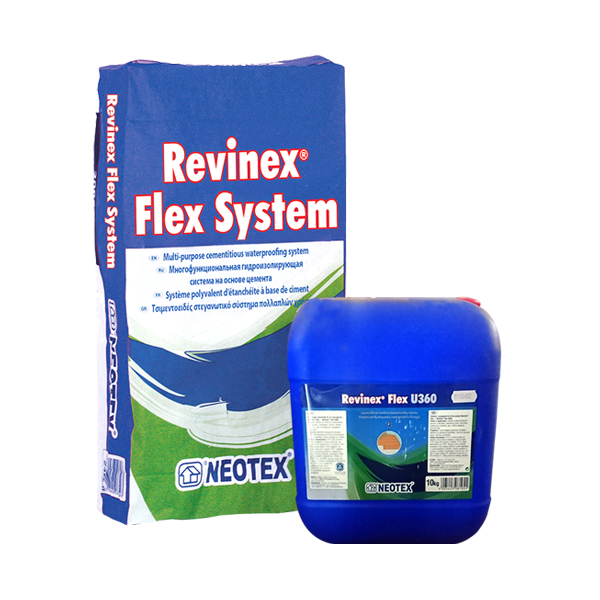 Chống thấm 2 thành phần gốc xi măng Revinex Flex U360 Chính Hãng