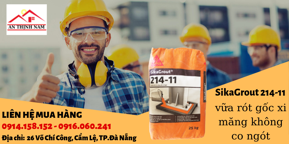 vữa rót gốc xi măng không co ngót Sikagrout-214-11